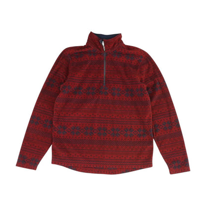 Red 1/4 Zip Pullover