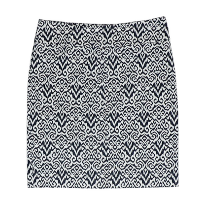 Navy Print Mini Skirt
