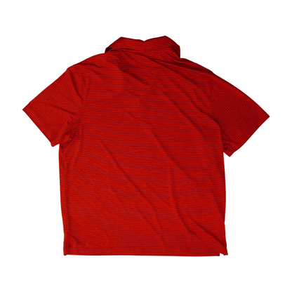 Red Striped Short Sleeve Polo
