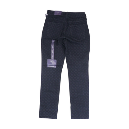 Black Petite Geometric Skinny Jeans