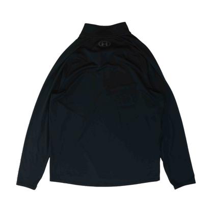 Black Solid 1/4 Zip Pullover