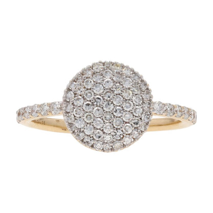 1/2 Ct 14K Gold Diamond Pave Mini Infinity Cocktail Ring