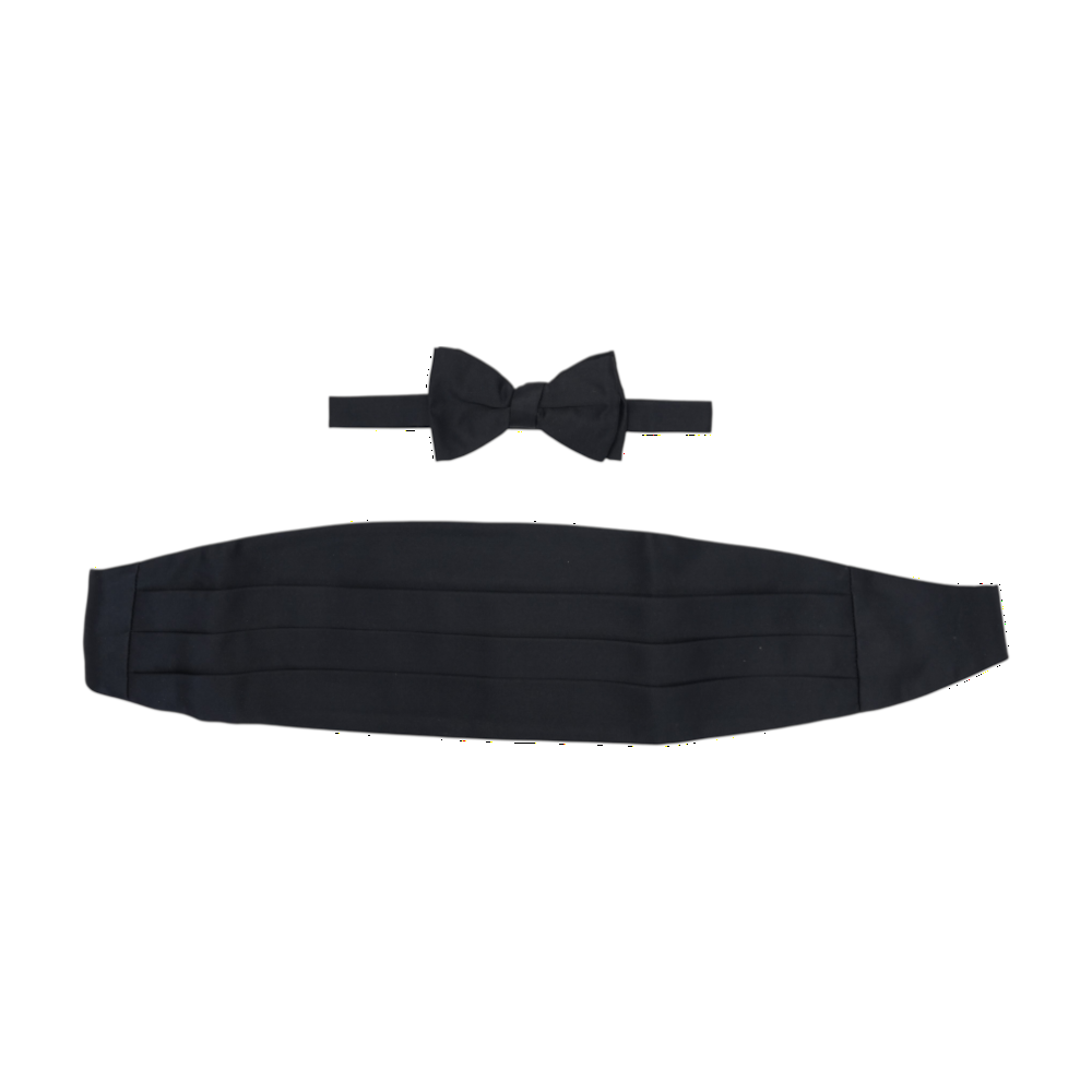 Black Cummerbund & Bowtie