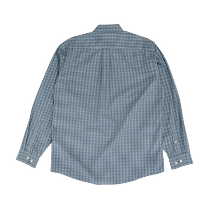 Gray Check Long Sleeve Button Down
