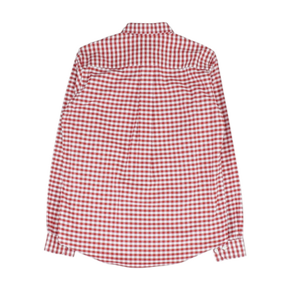 Red Check Long Sleeve Button Down