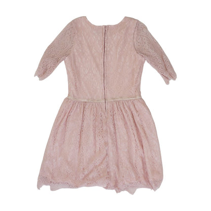 Pink Solid Dress