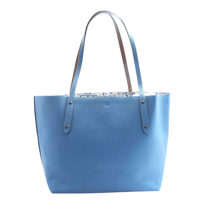 COACH X KEITH HARING Boombox Market Tote 2018 Limited Edition in Blue Pebbled Leather