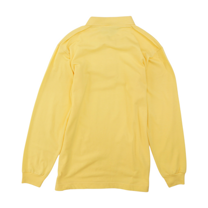 Yellow Solid Long Sleeve Polo