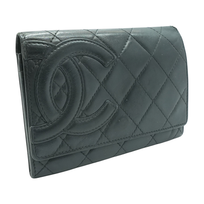 Cambon Calfskin Wallet in Black