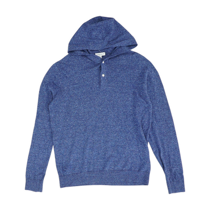 Blue Solid Pullover Sweater