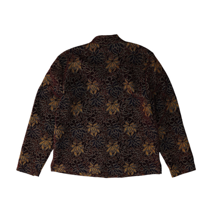 Burgundy Floral Blazer
