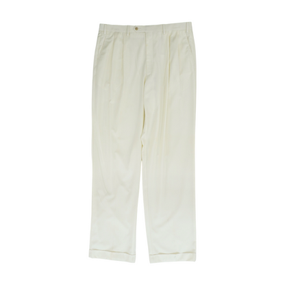 Cream Regular Pants