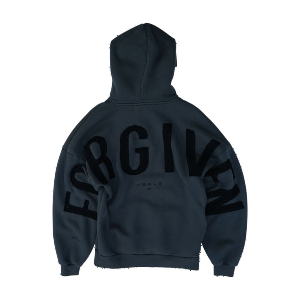Gray Solid Hoodie Pullover