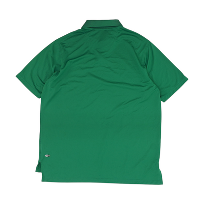 Green Solid Short Sleeve Polo