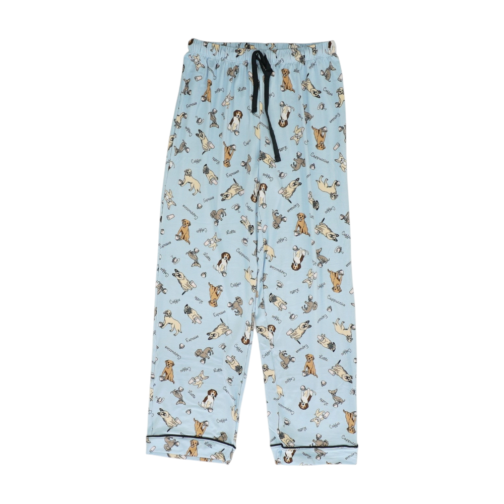 Blue Graphic Pajama Set