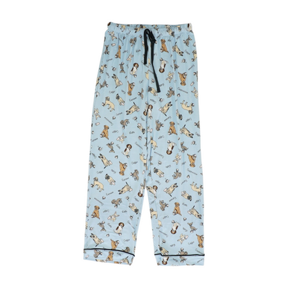 Blue Graphic Pajama Set