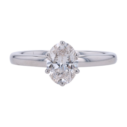 1 ctw 14K White Gold Lab Grown Diamond Engagement Ring