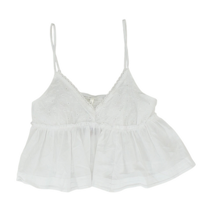 White Cropped Blouse
