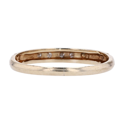 14K Two-Tone Gold Diamond Band Ring