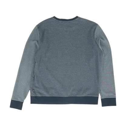 Navy Chevron Sweatshirt Pullover