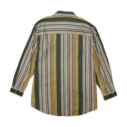 Multi Big & Tall Striped Long Sleeve Button Down