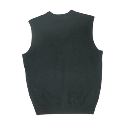 Black Argyle Vest Sweater