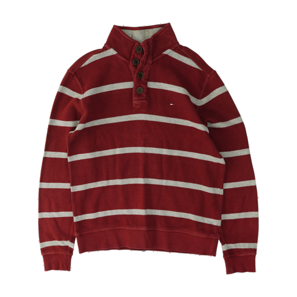 Tommy Hilfiger Red Striped Pullover Sweater – Image 1