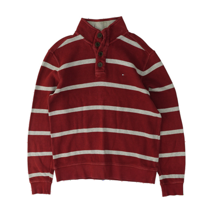 Tommy Hilfiger Red Striped Pullover Sweater – Image 1