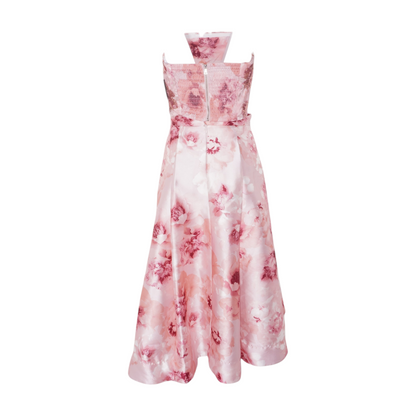 Pink Floral Skirt Set