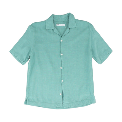 Green Button Down