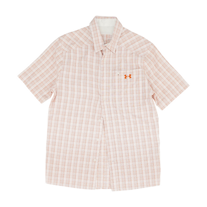 Pink Check Short Sleeve Button Down