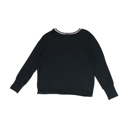 Black Plus Crewneck Knit Top
