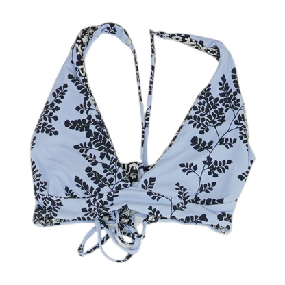 Navy Floral Swim Top