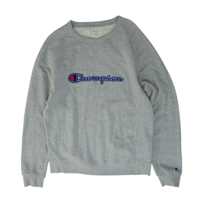Gray Solid Sweatshirt Pullover