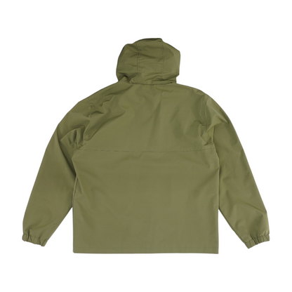 Green Solid Rain Jacket