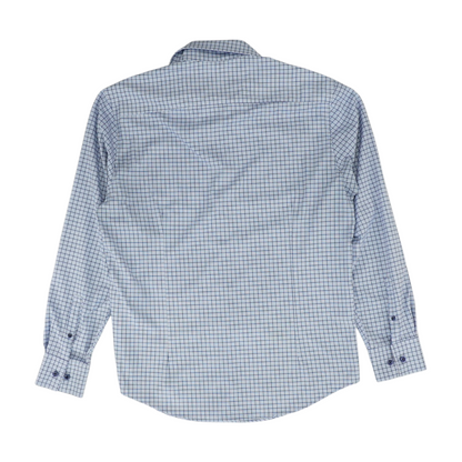Blue Check Long Sleeve Button Down