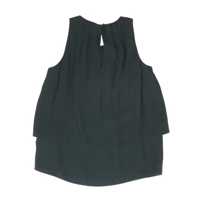 Black Solid Sleeveless Blouse