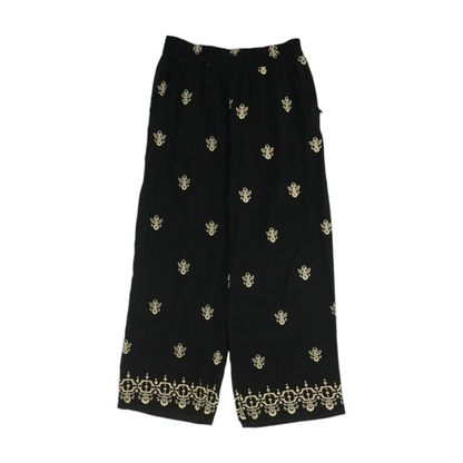 Black Abstract Pants