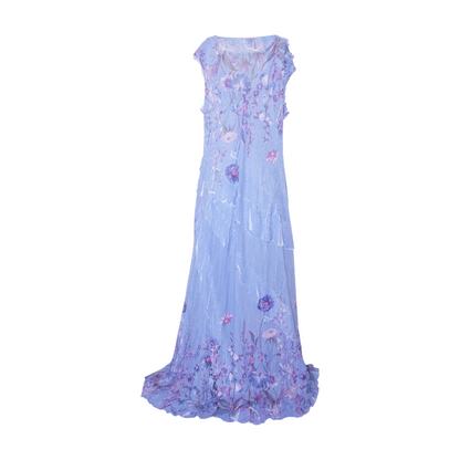 Blue Plus Floral Maxi Dress