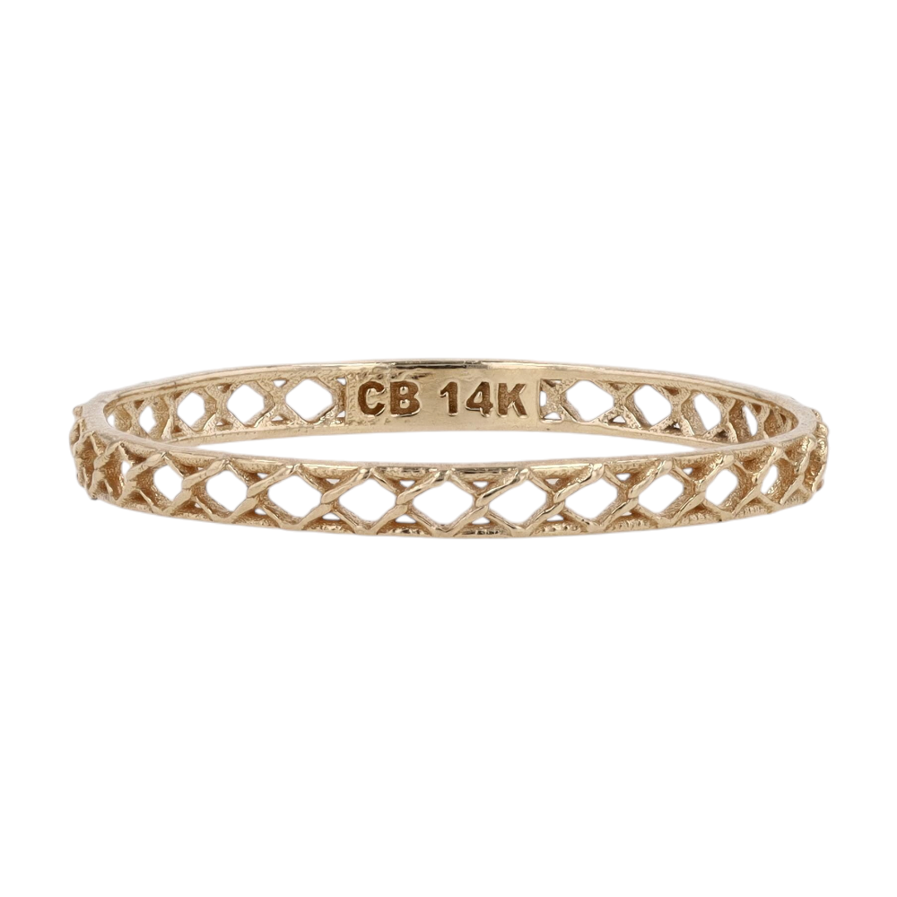 14K Yellow Gold Band Ring – Image 1