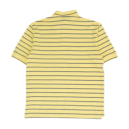 Yellow Striped Short Sleeve Polo