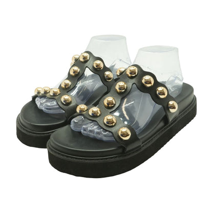 Black Casual Slide Sandals