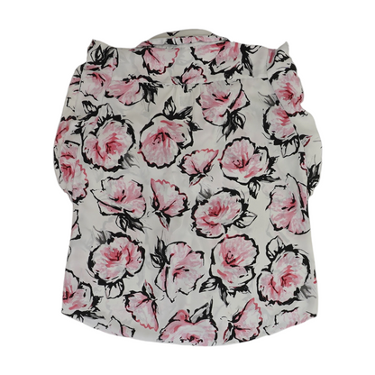 White Floral Blouse