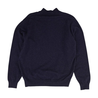 Purple Artison Crafted Cashmere Flex Quarter-Zip Pullover