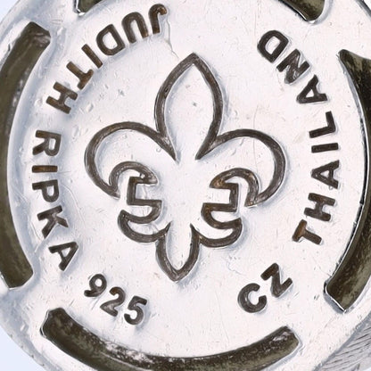 Sterling Silver Green Prehnite Charm
