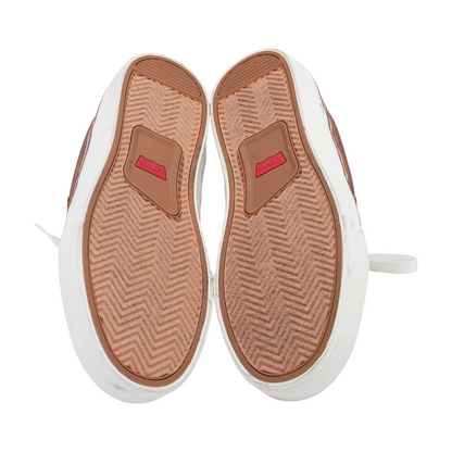 Brown Lace-Up Casual Shoes