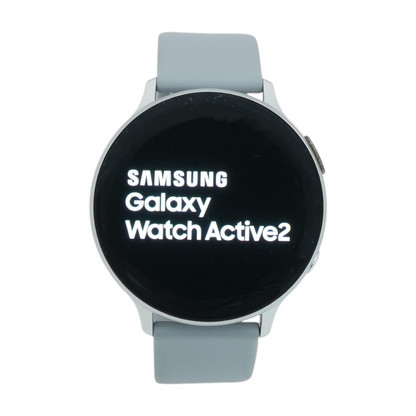 44mm Galaxy Watch Active2 Blue Smartwatch Gray Band M/L
