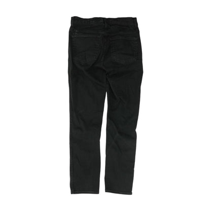 Black High Rise Slim Straight Leg Jeans