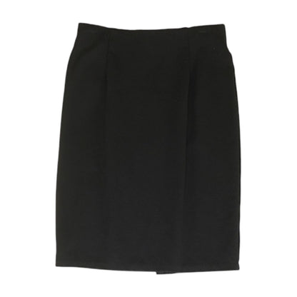 Black Solid Mini Skirt