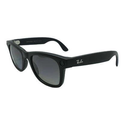 Black Wayfarer Smart Glasses